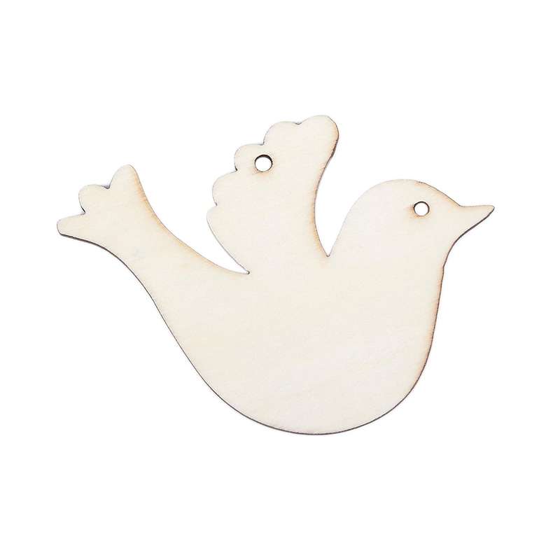 10pcs/set Wooden Dove for Wedding Wish Tree Or Christmas Decoration Ornament