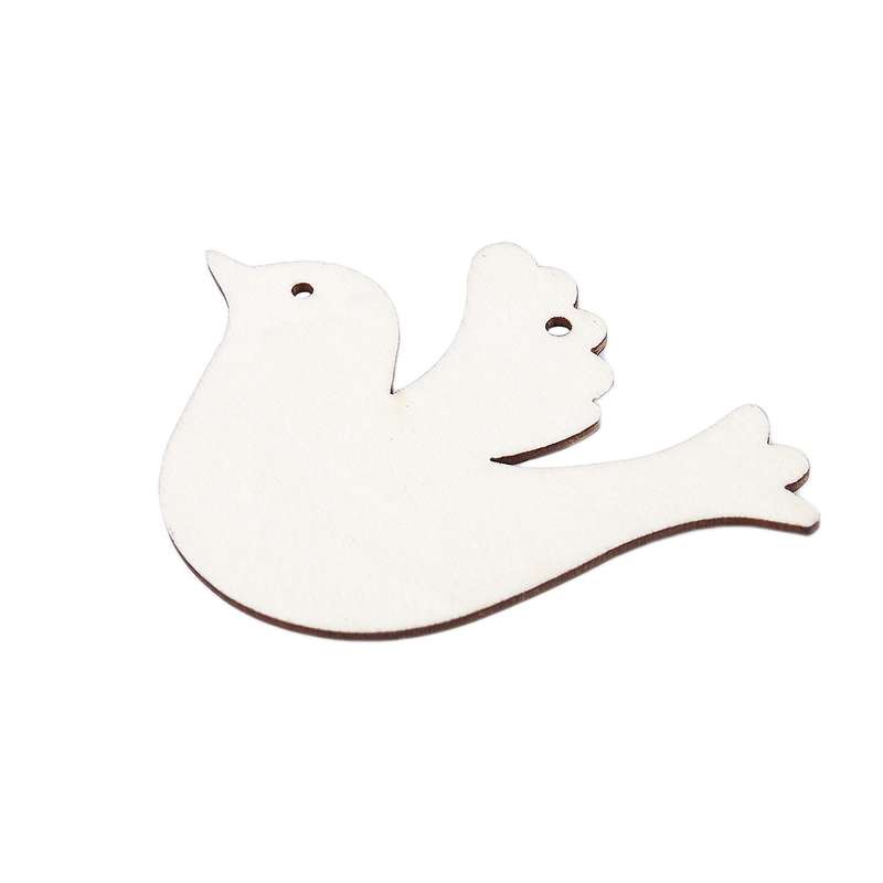 10pcs/set Wooden Dove for Wedding Wish Tree Or Christmas Decoration Ornament
