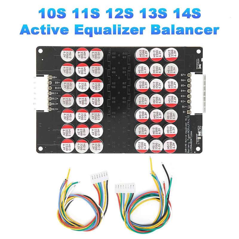 10S 11S 12S 13S 14S Active Equalizer Balancer Lifepo4 LTO Battery Energy Equalization Capacitor BMS