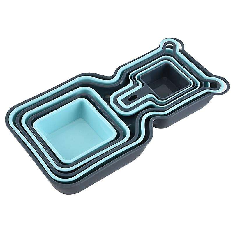 10-Piece Superior PP Food Plate Mixing Bowl Square Dried Fruit Snack Salad Kitchen Bowl Kitchen