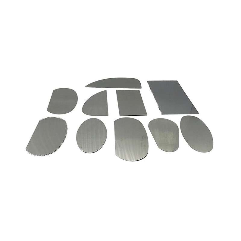 10-piece Set Of Rusted Steel Sheet Polymer Clay Slice Clay Sculpture Detail Repair Knife Blanking To