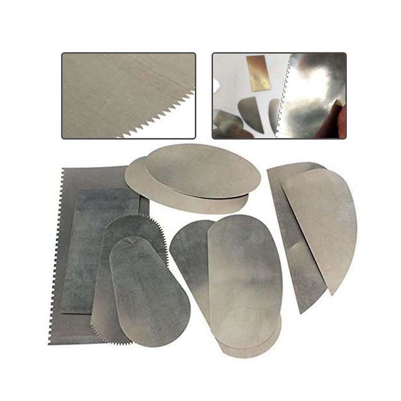10-piece Set Of Rusted Steel Sheet Polymer Clay Slice Clay Sculpture Detail Repair Knife Blanking To