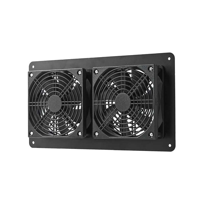 10w Solar Panel Powered Fan Ventilator 3w Ventilation Equipment for Greenhouse Motorhome House Chic