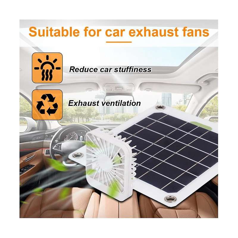 10w Usb Monocrystalline Silicon Solar Car Ventilation Chicken Cage Dog House Storage Room Toilet
