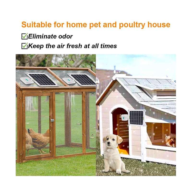 10w Usb Monocrystalline Silicon Solar Car Ventilation Chicken Cage Dog House Storage Room Toilet