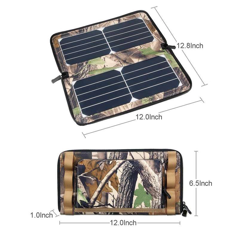 10W Solar Panel Usb Output Waterproof Portable Foldable Solar Charging Board for Travel Camping Outd
