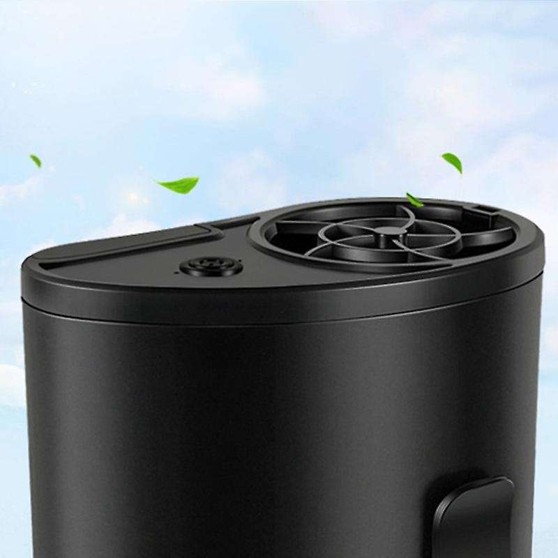 10W Dual Battery Mobile Air Conditioning Cooler Usb Waist Fan Portable Mini Fan Black for Hanging Wa