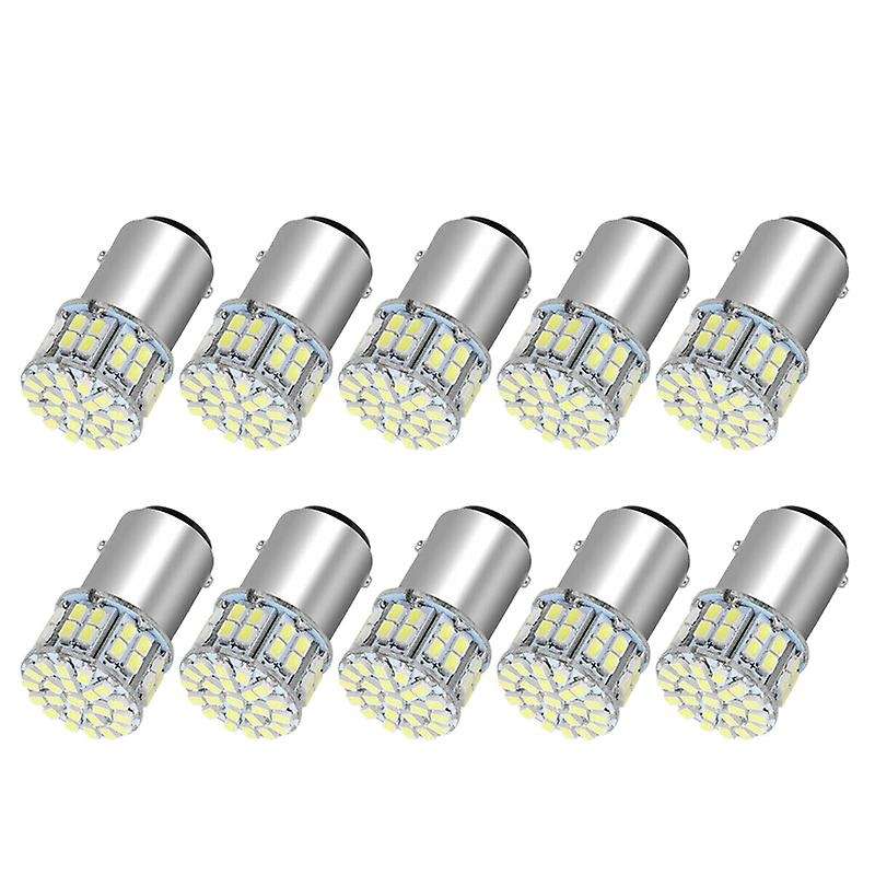 10X 6000K White 1157 50SMD High Power LED Turn Signal Stop Light Bulbs 1076 12V