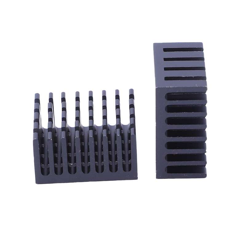 10x Black Aluminum Cooler Radiator Heat Sink Heatsink 20 x 20 x 10mm