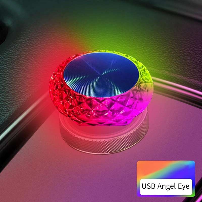 10x Car Usb Ambient Light Mini Led Interior Decorative Lamp for Party Dj Vehicle Universal Auto B