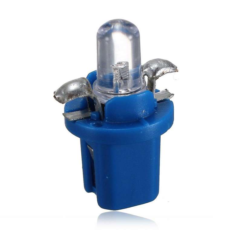 10x LED BULB METER DASH B8-5D T5 lamp with holder BLUE TUNING auto ca