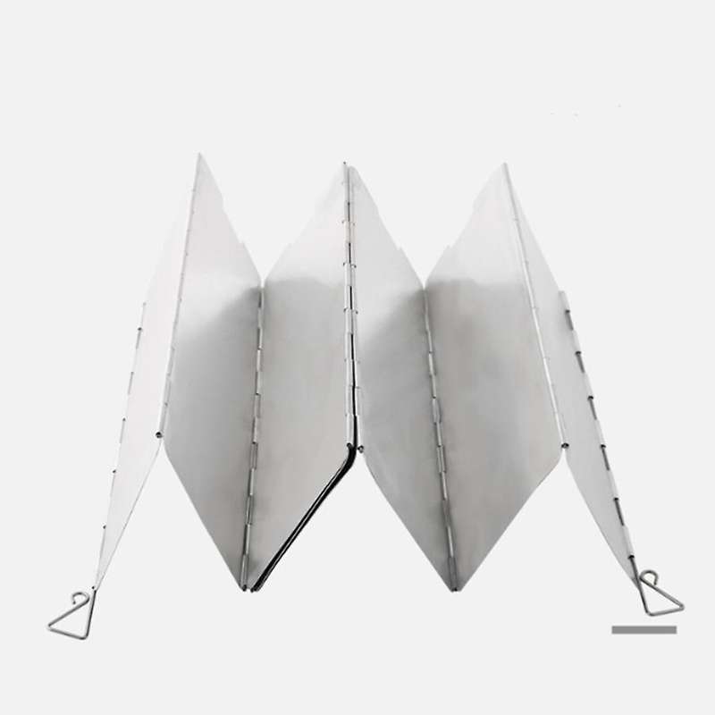 10x Plates Wind Deflectors Foldable Outdoor Camping Equipment Picnic Windshield Windscreen