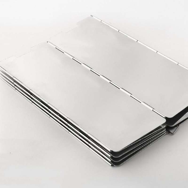 10x Plates Wind Deflectors Foldable Outdoor Camping Equipment Picnic Windshield Windscreen