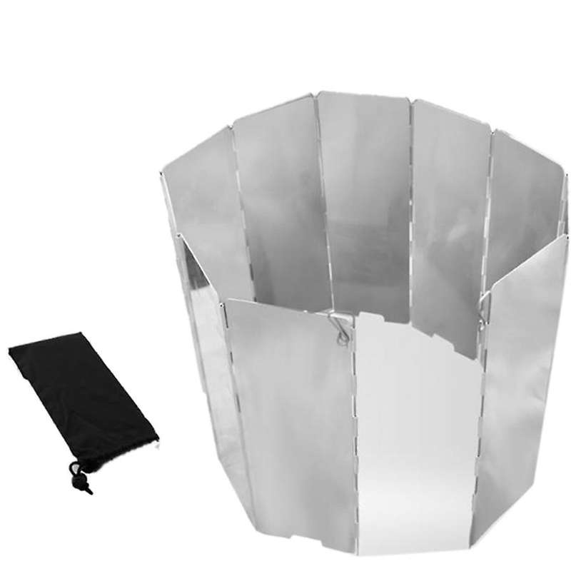 10x Plates Wind Deflectors Foldable Outdoor Camping Equipment Picnic Windshield Windscreen