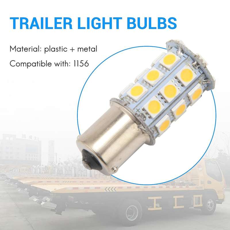 10x Warm White 27 Smd Led 1156 1141 1003 Rv Trailer Interior Light Bulbs