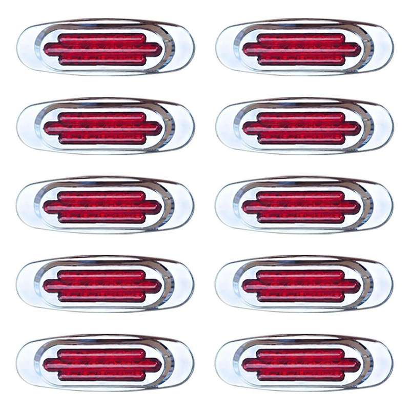 10X Truck Trailer LED Side Marker Light Position Side Lights Signal Light Guide Side Light Turn Sign