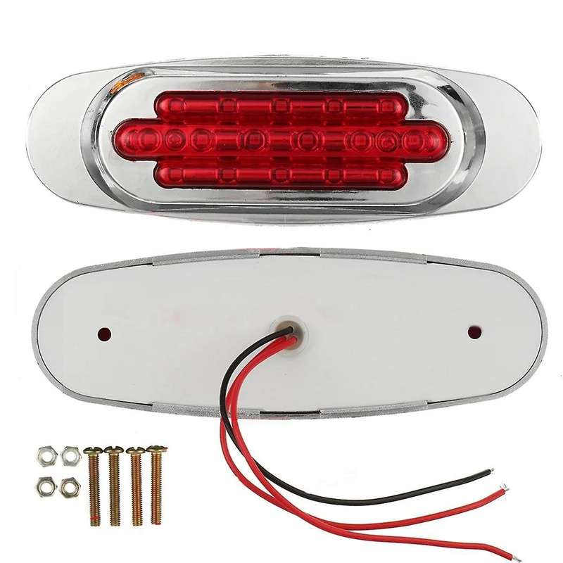 10X Truck Trailer LED Side Marker Light Position Side Lights Signal Light Guide Side Light Turn Sign