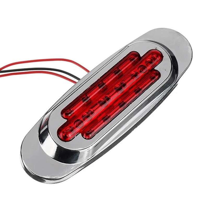 10X Truck Trailer LED Side Marker Light Position Side Lights Signal Light Guide Side Light Turn Sign