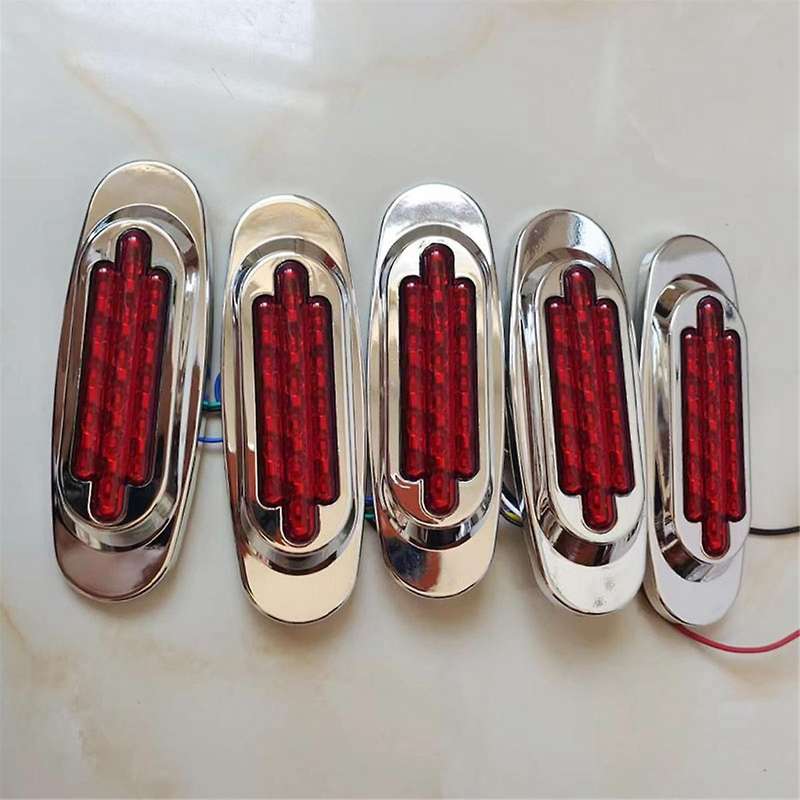 10X Truck Trailer LED Side Marker Light Position Side Lights Signal Light Guide Side Light Turn Sign