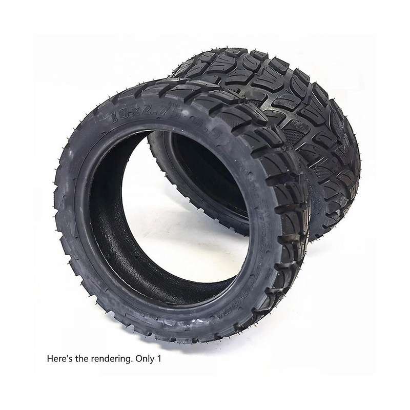 10x2.70-6.5 Inner and Outer Tire Electric Scooter Balance Car Tire Off-road Tubeless Tire Black 700g