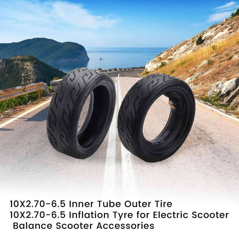 10X2.70-6.5 Inner Tube Outer Tire 10X2.70-6.5 Inflation Tyre for Electric Scooter Accessories
