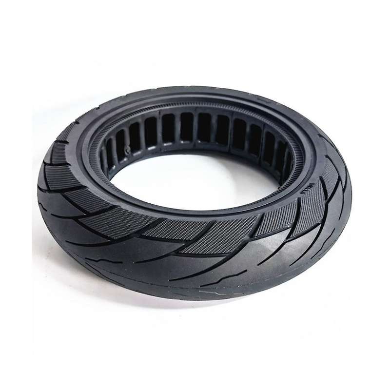 10x2.50-6.5 Hollow Solid Tire Max G30 Electric Scooter 60/70-6.5 Honeycomb Solid Tire Black 1100g