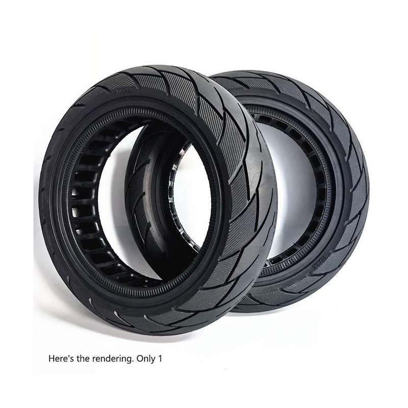 10x2.50-6.5 Hollow Solid Tire Max G30 Electric Scooter 60/70-6.5 Honeycomb Solid Tire Black 1100g