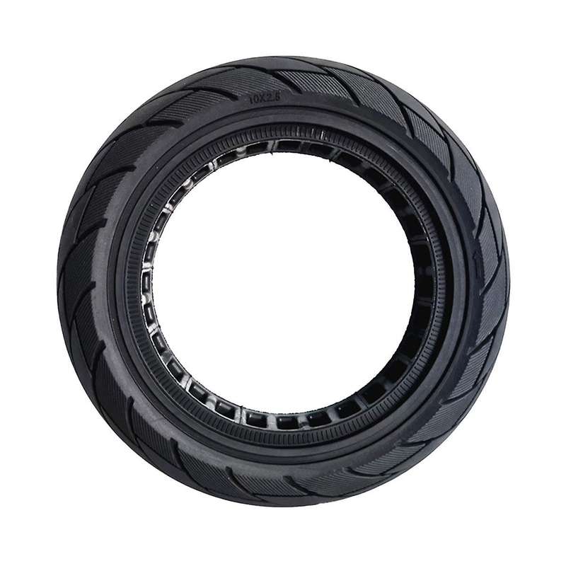 10x2.50-6.5 Hollow Solid Tire Max G30 Electric Scooter 60/70-6.5 Honeycomb Solid Tire Black 1100g