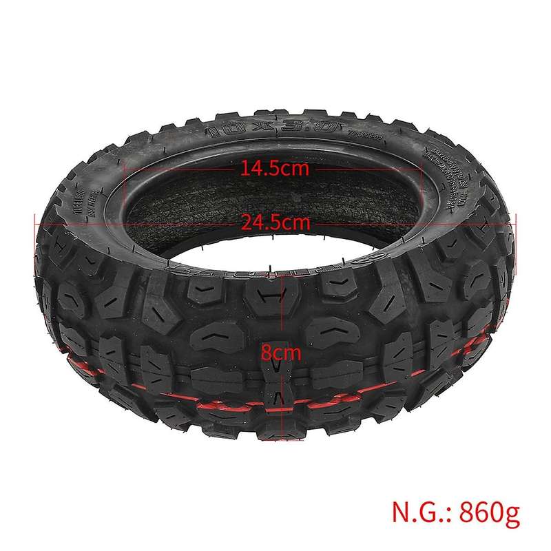 10X3.0 Tubeless Tire for Electric Scooter Pro 10 Inch Anti-Skid -Country Vacuum Tire,Inner Tire