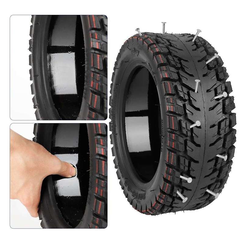 11 Inch Self-Healing Scooter Tires 90/65-6.5 Off-Road Vacuum Tires Stable Non-Slip Wear Resistant Ti