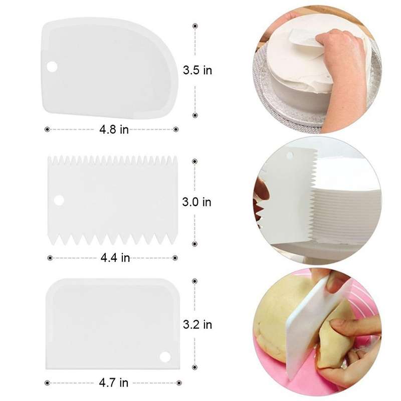 11 Inch Rotating Cake Turntable for Decorating - 6 Piece Cake Decorating Kit Includes 2 Icing Spatul