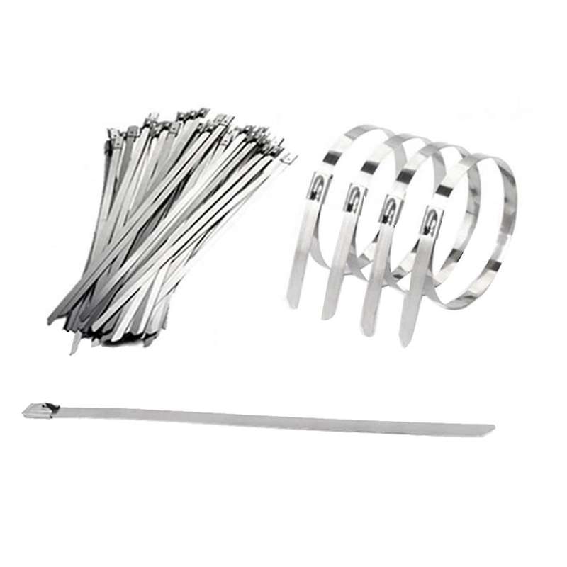 11.8 Inch 100pcs Stainless Steel Zip Ties Heavy Duty Multi- Self-locking Cable Ties for Machinery 4.