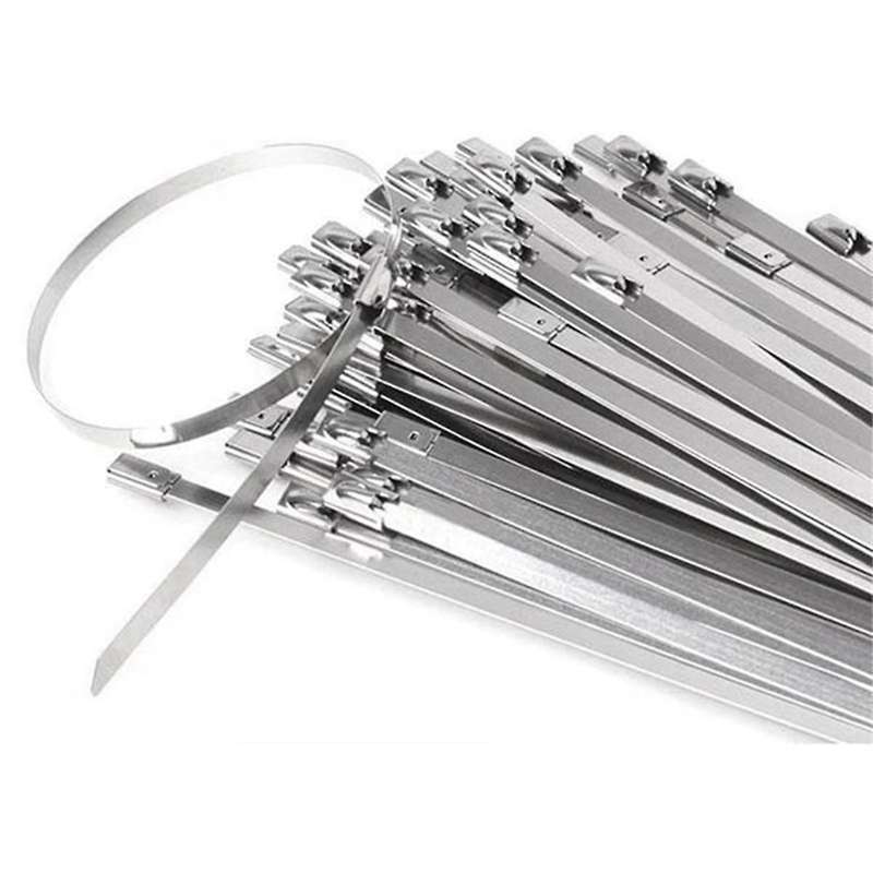 11.8 Inch 100pcs Stainless Steel Zip Ties Heavy Duty Multi- Self-locking Cable Ties for Machinery 4.