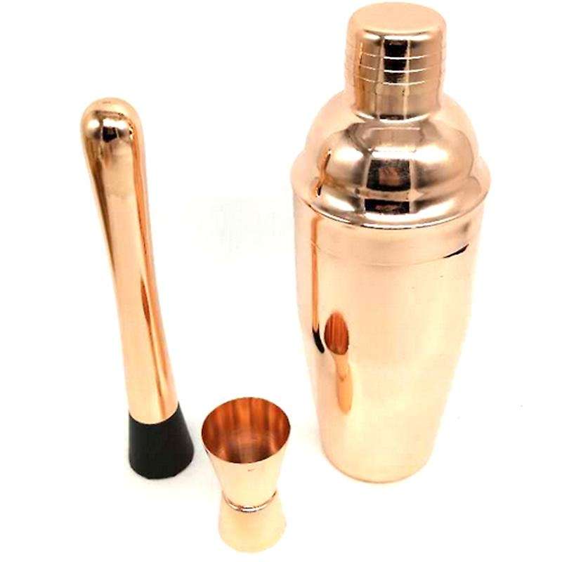 11 Pcs 750ML Shaker Y Shiny Stainless Steel British Shaker Set Color