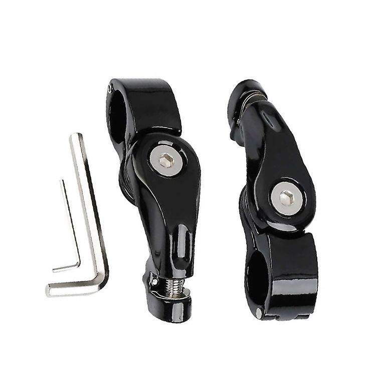 1-1/4Inch Short Angle Highway Pegs Mount Kit for Touring Road Glide Engine Guard Foot Pegs Mount Bla
