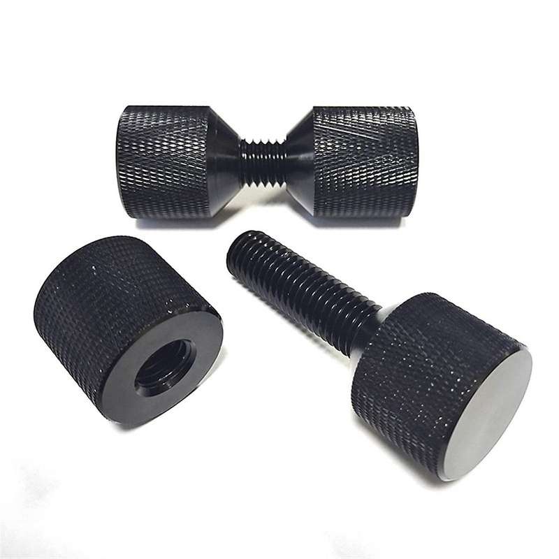 1-1/8inch Two Hole Pins Aluminum Construction 2 Hole Flange Alignment Pin with Anodized Oxide Black