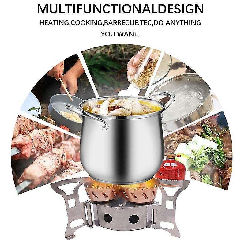 11000W Three-Core Stove Camping Gas Stoves High Power Furnace End Windproof 3 Heads Outdoor Wild Cam