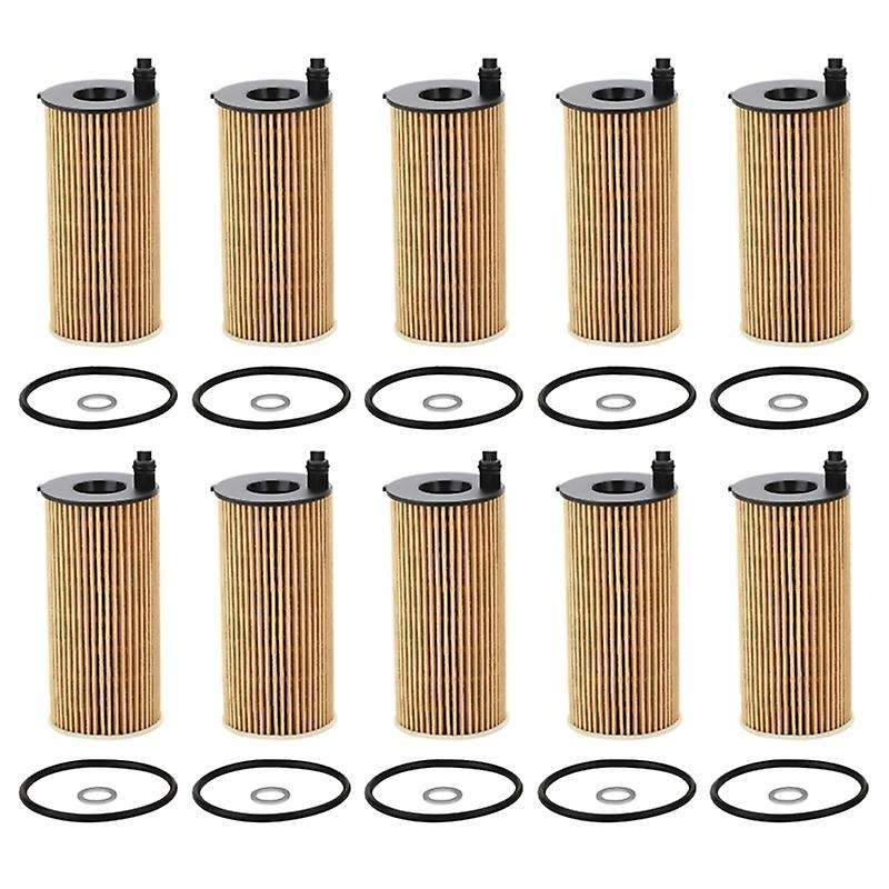 11428575211 Engine Oil Filter Kit for X3 X4 X5 X6 G01 2017-2022 Xdrive 20d 20i 25i 28i, 10pcs