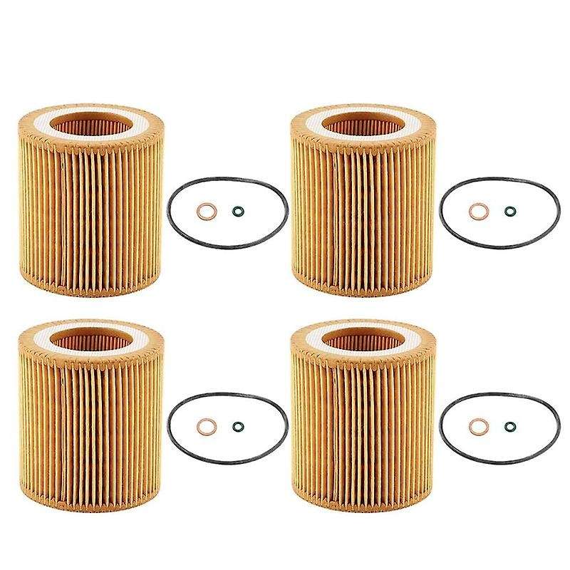 11-42-7-953-129 Set of 4 Engine Oil Filtrate for F22 F23 F30 F34 228I 320I 328I 428I 428I 528I X1 X3