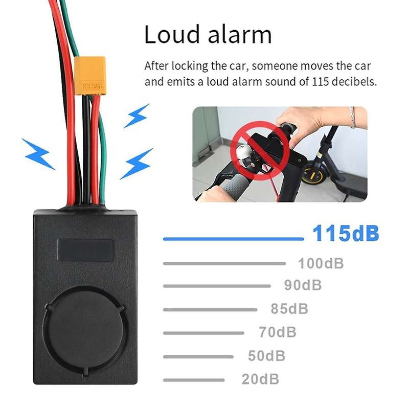 1150DB Loud Wireless Anti-Theft Vibration Electric Scooter Security Alarm Remote for M365 Scooter Ac