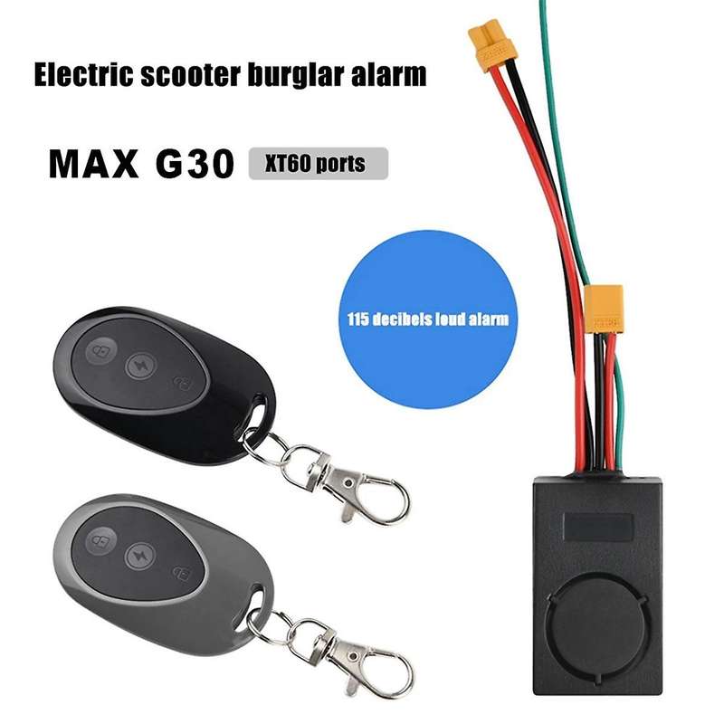 1150db Loud Wireless Anti-theft Vibration Electric Scooter Security Alarm Remote for Max-g30 Scoote