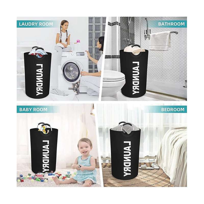 115l Laundry Basket, Laundry Hamper, Dirty Clothes Hamper for Laundry, Collapsible, Waterproof Laun