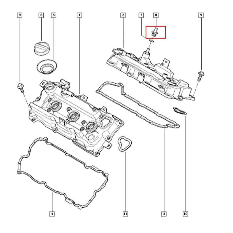 11810-8j102 118108j102 11810 8j102 Pcv Valve for 350z Quest Altima 3.5l V6 Replacement Kit