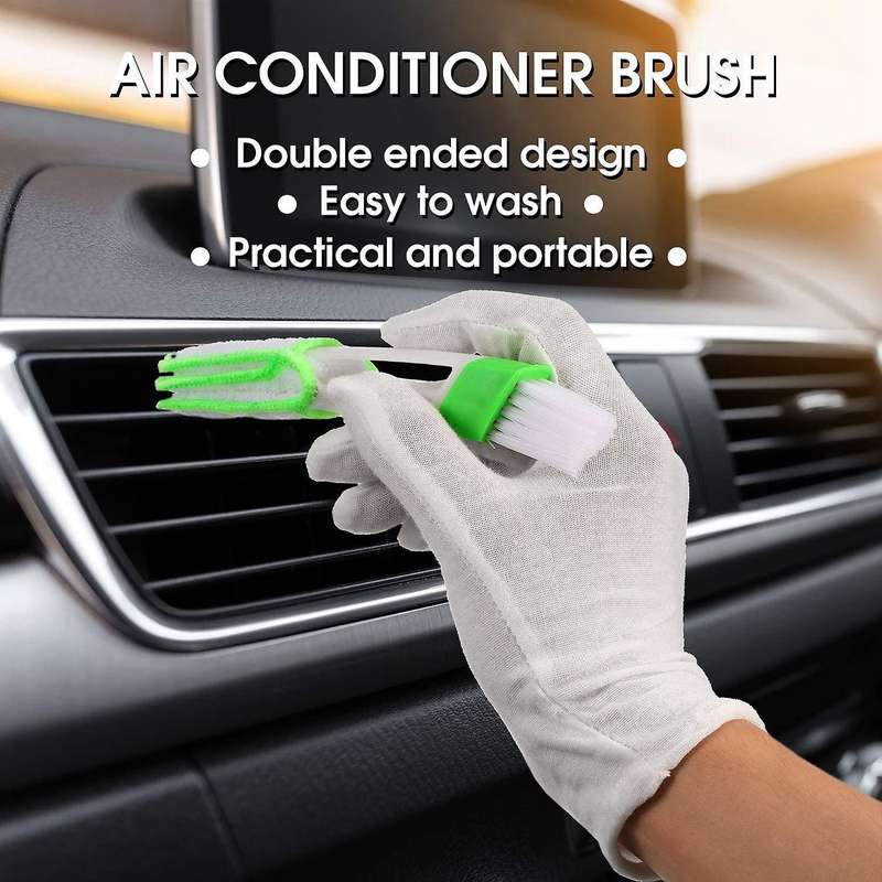 11PCS Auto Car Detailing Brush Set Car Interior Cleaning Kit for Washing Wheel Dashboard Trim Detail