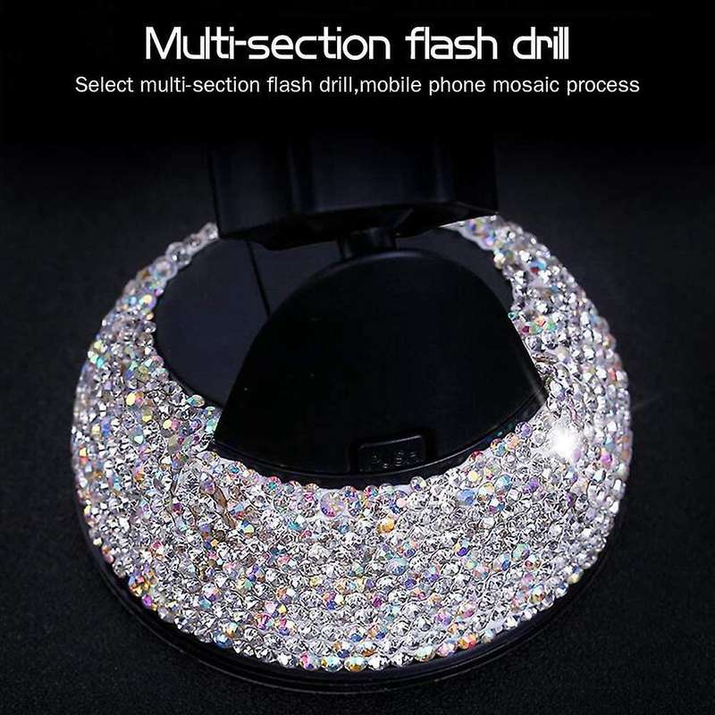 11PCS Car Phone Mount Bling Crystal Phone Holder Tire Valve Stem Caps Car Headrest Collars Rings Dua