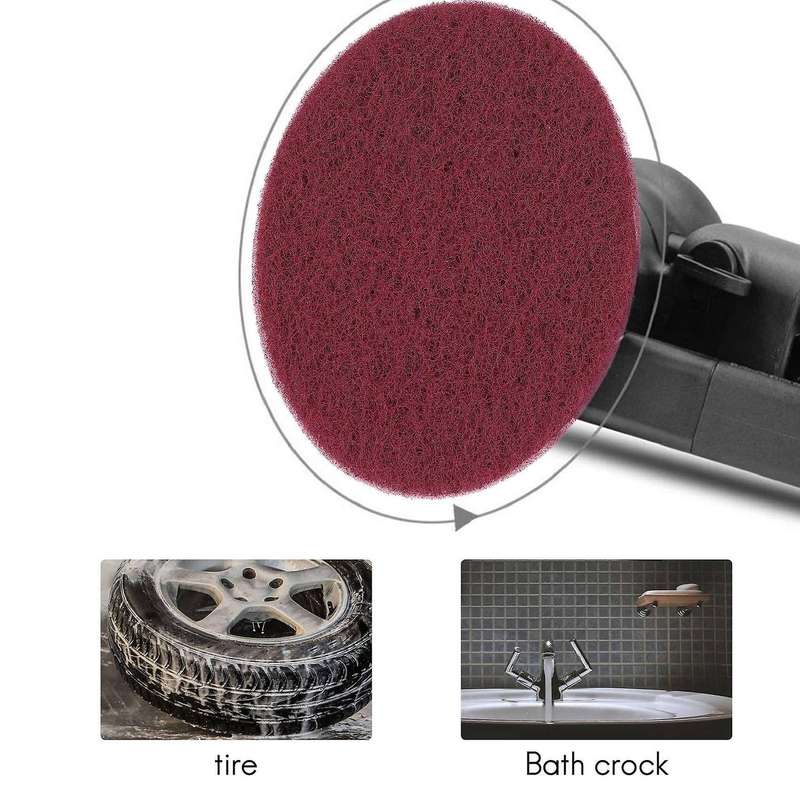 11Pcs Scrubber Brush Set Polishing Pad for Drill Powered Brush Tile Scrubber Scouring Pads Cleaning