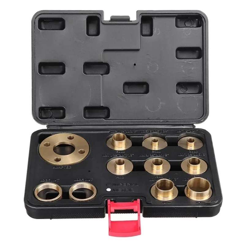 11Pcs Woodworking Router Bushing Guide 10-30mm Copper Premium Router Guide Bushes