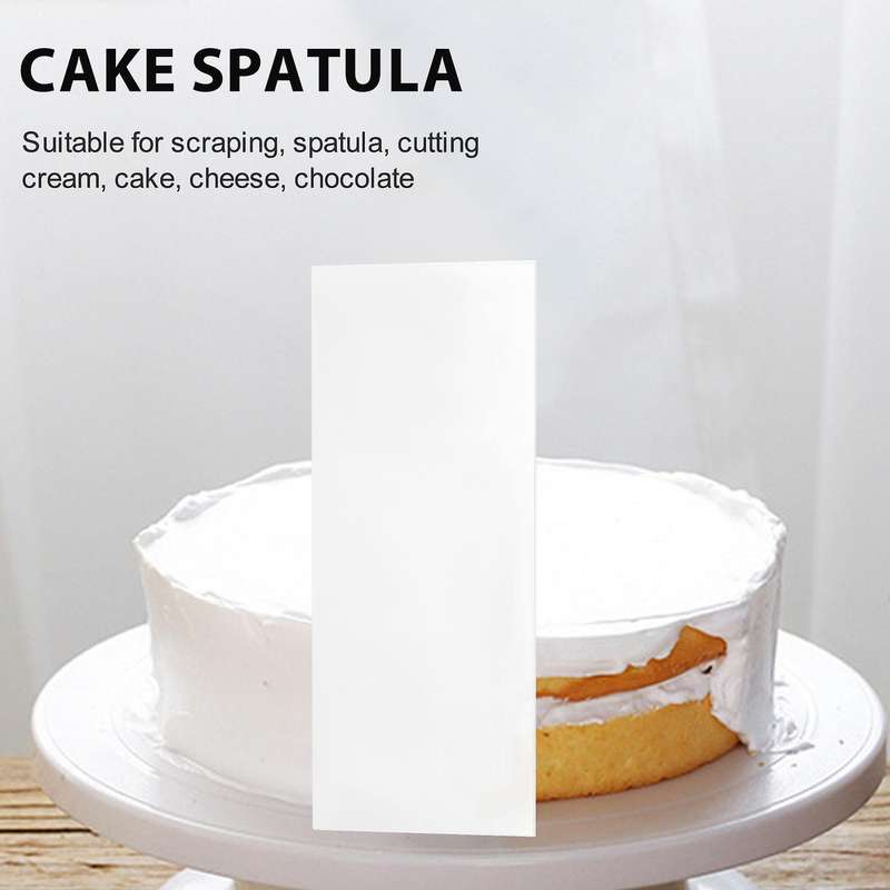 12 Inch Acrylic Cake Scraper Smoother and 9.5 Inch Stripes Edge Side Cake Scraper Frosting Combs Fo