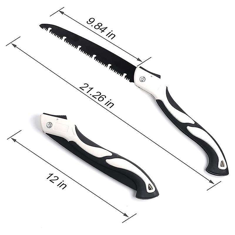 12 Inch Folding Hand Saw for Tree, Hand Pruning Saws with High-Manganese Steel Teeth