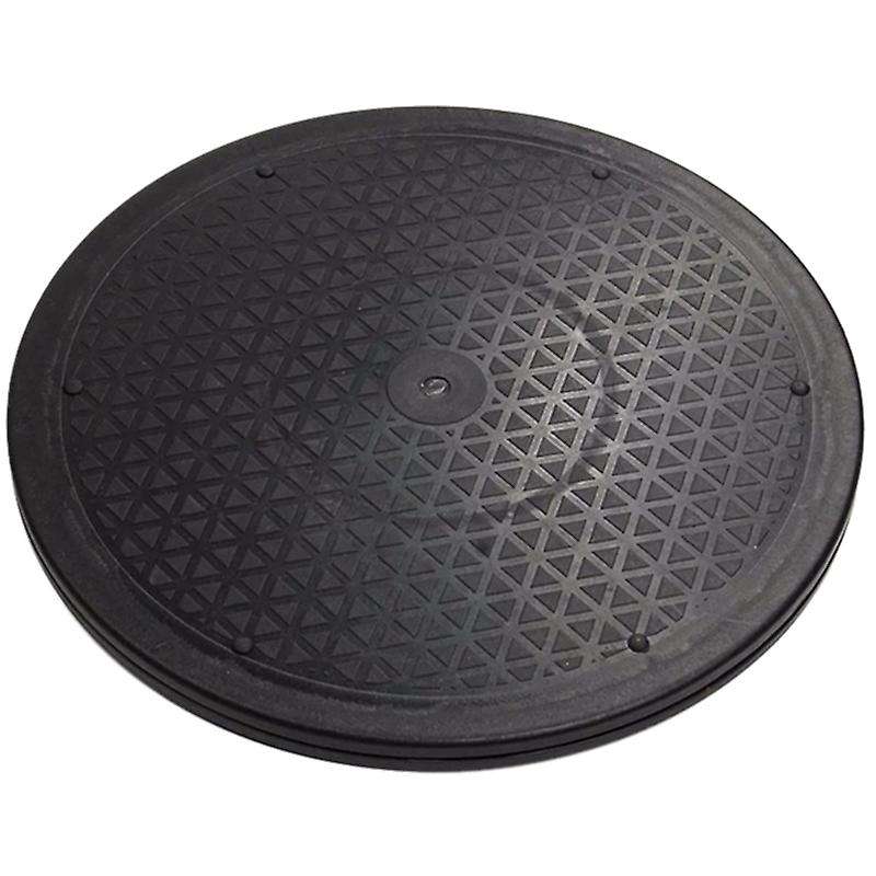 12 Inch Heavy Duty Rotating Swivel Steel Stand for Monitor Tv Turntable Lazy Susans Black Round Sha